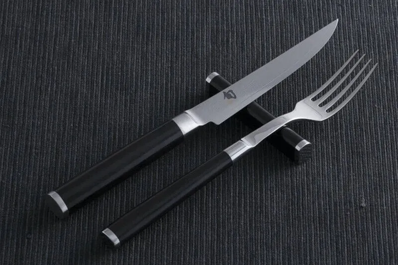 Set de couverts de table japonais KAI haut de gamme couteau + fourchette