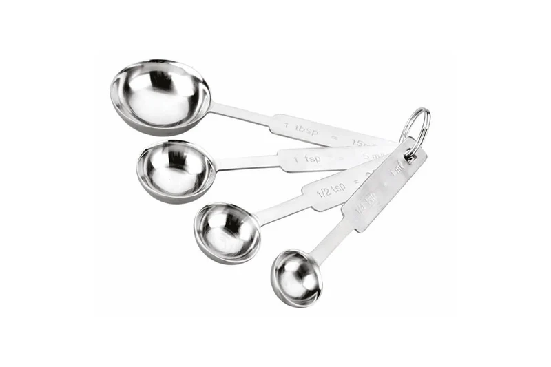 Set de 4 cuillères à mesure tout inox de 1.25 à 15ml