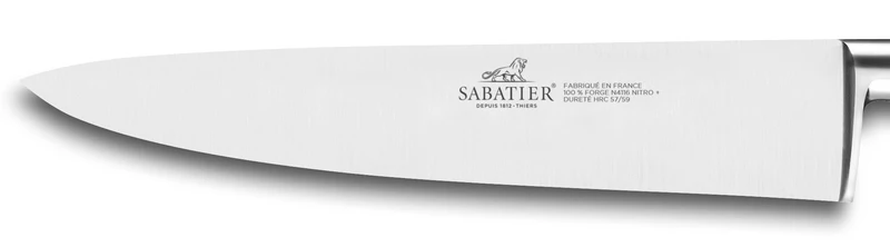 Couteau de chef SABATIER Saveur 100% forgé 25cm rivets laiton