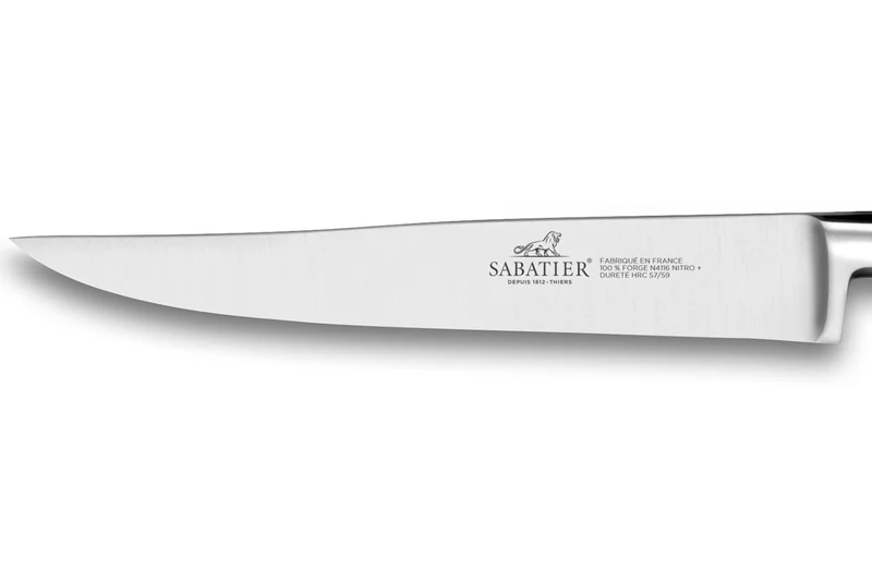 Couteau à steak SABATIER Provençao 100% forgé 13cm manche en olivier