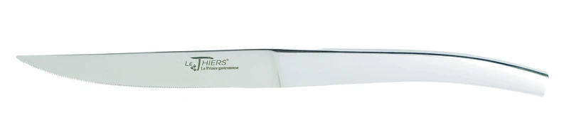 Couteau à steak Au Nain Thiers tout inox lame 11cm micro-dentée