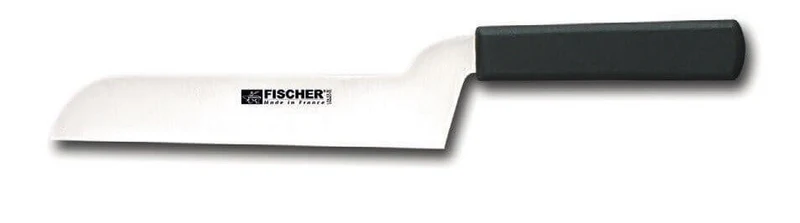 Couteau à fromage Fischer lame coudée acier inox 21cm manche noir
