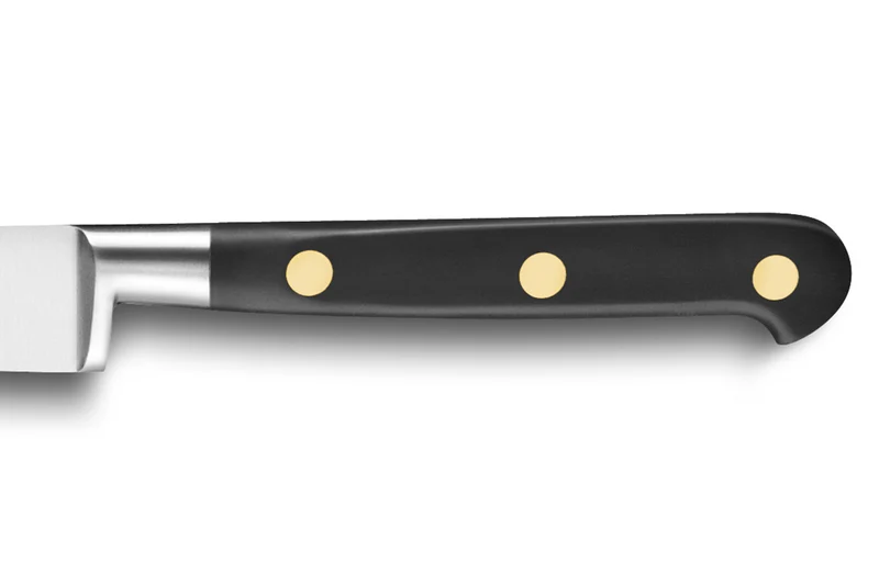 Couteau à steak SABATIER Idéal Inox 100% forgé rivets laiton lisse 13cm