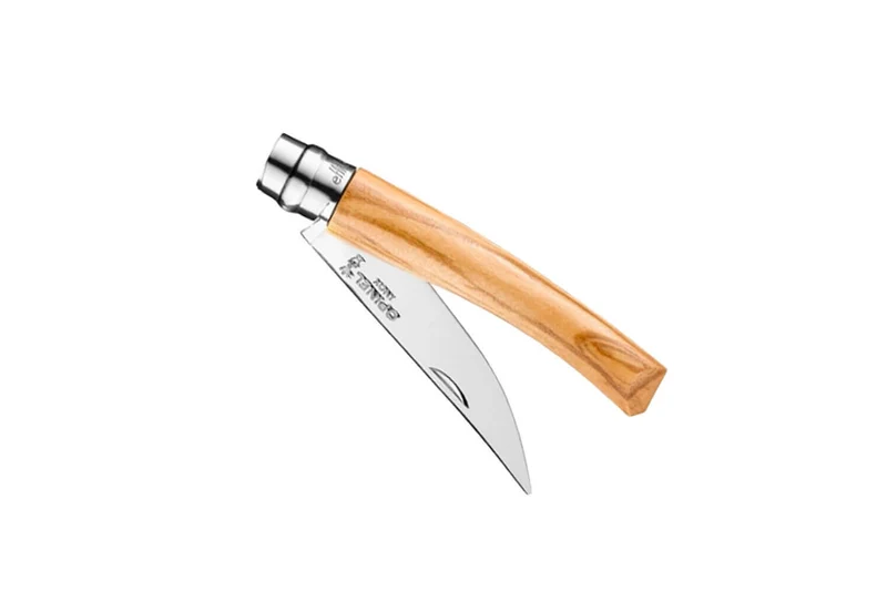 Couteau opinel Effilé n°08 lame 8cm virole tournante manche en olivier