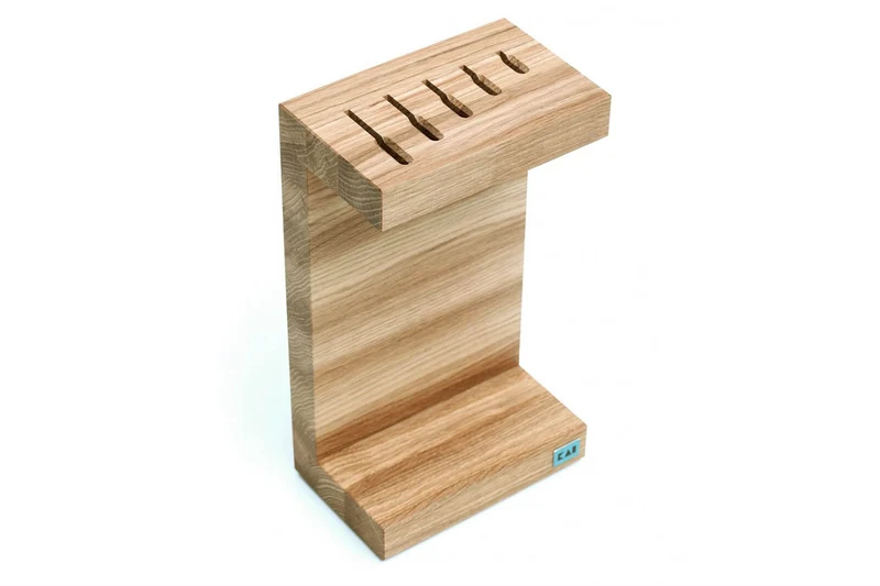 Porte couteaux KAI en chêne pour 5 couteaux de cuisine