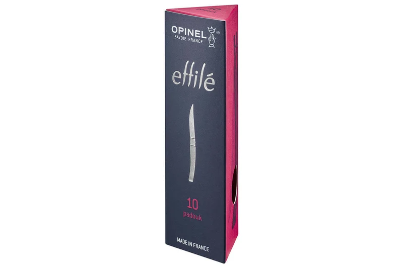 Couteau opinel Effilé n°10 lame 10cm virole tournante manche en padouk