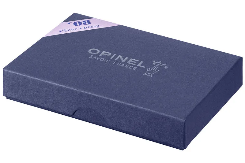 Couteau Opinel de luxe N°08 manche en Ebène et lame acier inox 8.5cm