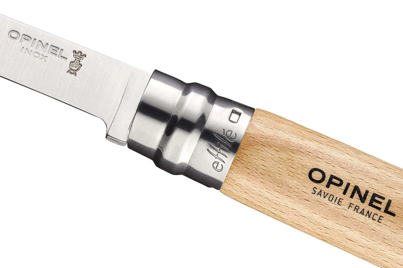 Couteau opinel Effilé n°12 lame 12cm virole tournante manche en hêtre