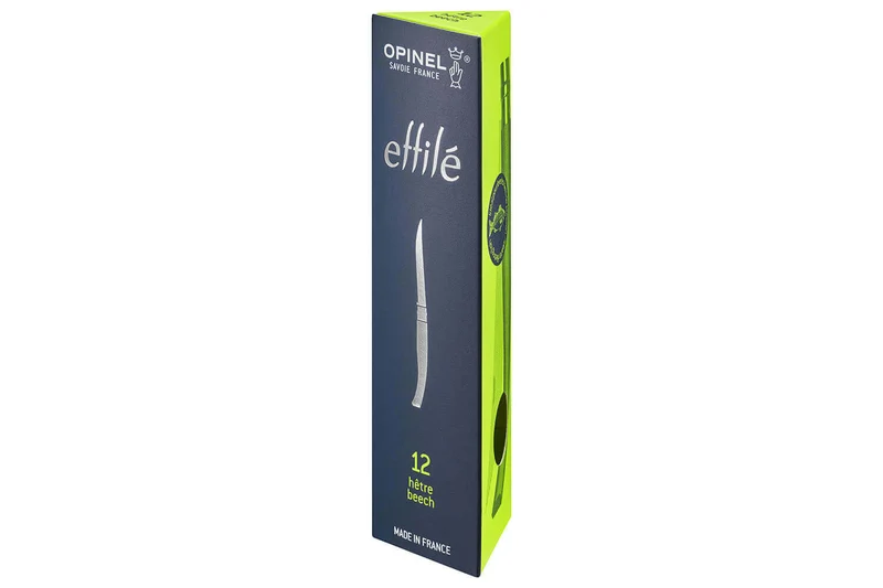 Couteau opinel Effilé n°12 lame 12cm virole tournante manche en hêtre