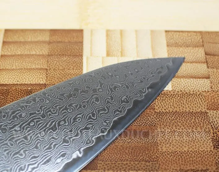 Couteau santoku japonais Yaxell SUPERGOU 16.5cm damas 161 couches