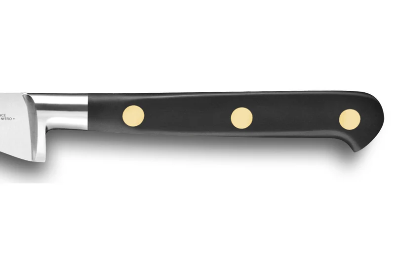 Couteau bec d'oiseau SABATIER Idéal Inox 100% forgé rivets laiton lame 6cm