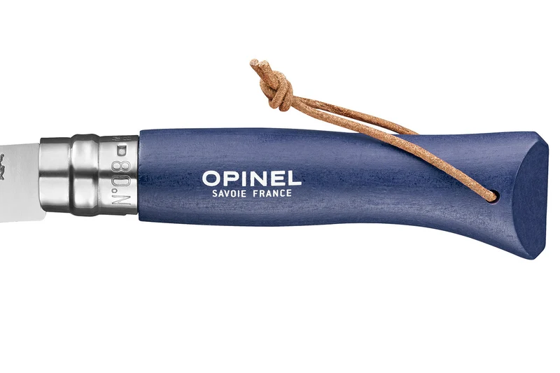 Couteau Opinel Tradition Baroudeur n°08 lame 8,5cm manche bleu