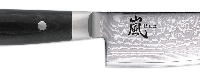 Couteau santoku japonais Yaxell RAN lame 16.5cm damas 69 couches