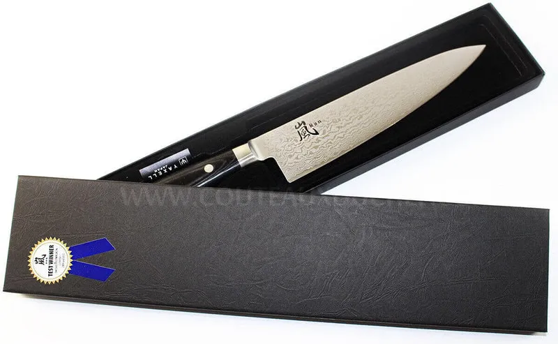 Couteau de chef japonais Yaxell RAN lame 20cm damas 69 couches