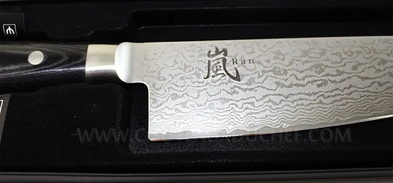 Couteau de chef japonais Yaxell RAN lame 20cm damas 69 couches