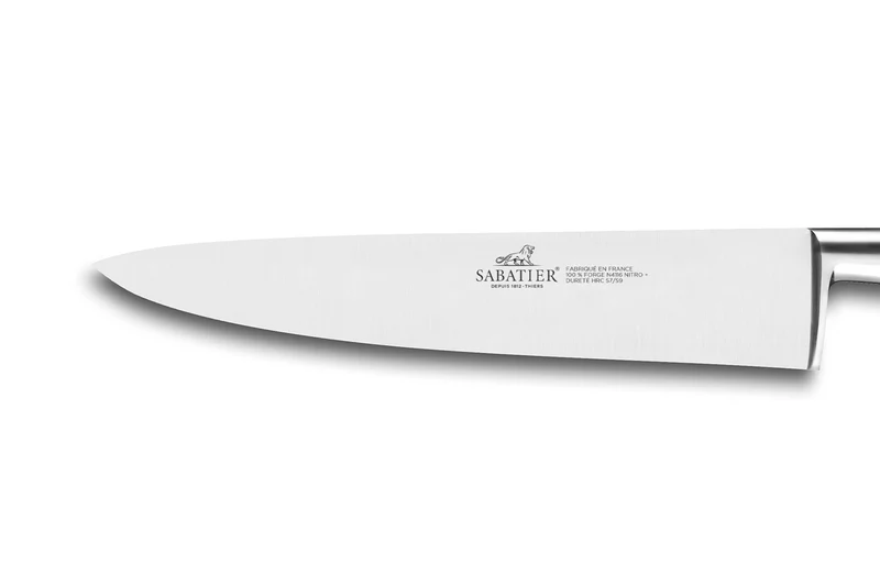 Couteau de chef SABATIER Idéal Inox 100% forgé rivets laiton lame 20cm
