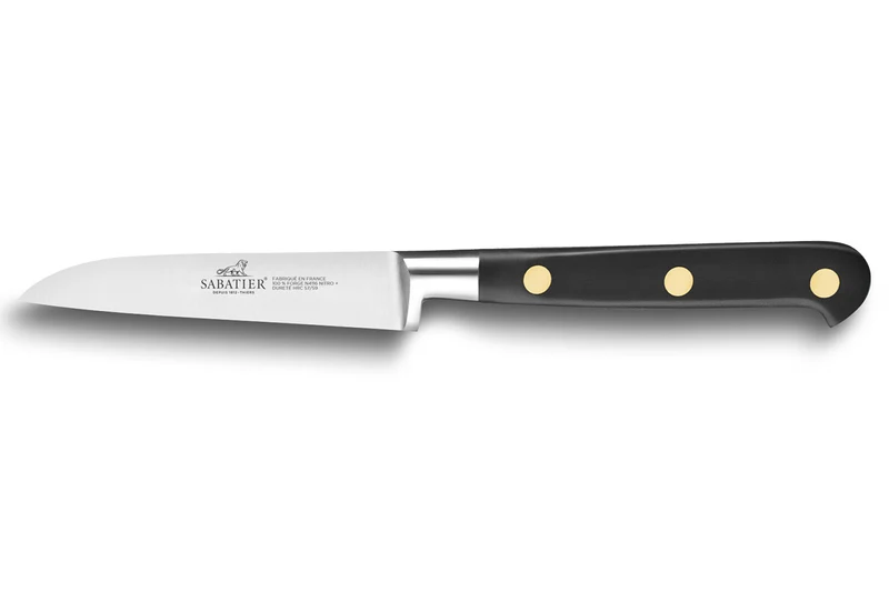 Couteau d'office SABATIER Idéal Inox 100% forgé rivets laiton dos droit 9cm
