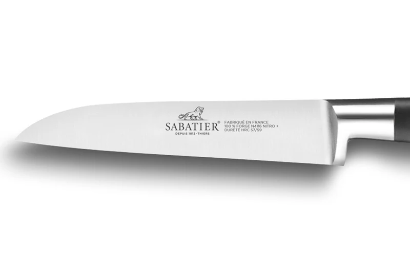 Couteau d'office SABATIER Idéal Inox 100% forgé rivets laiton dos droit 9cm