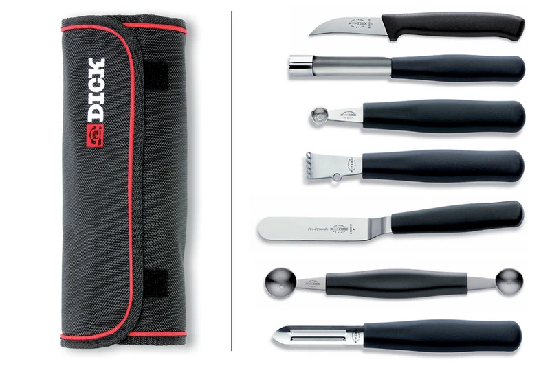 Mallette de chef 7 ustensiles professionnels DICK acier inox