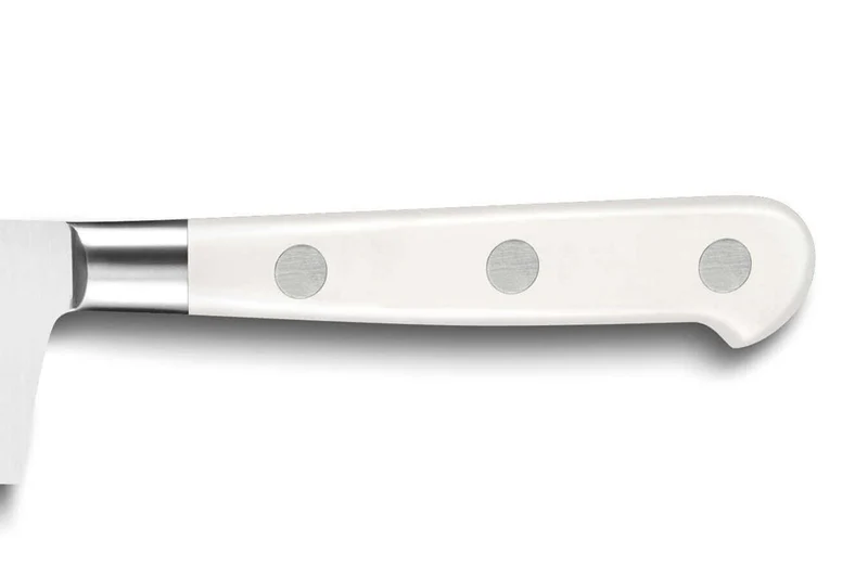 Coffret 2 couteaux Sabatier Toque blanche 100% forgé office + santoku