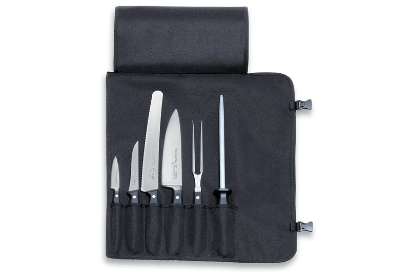 Trousse de chef 4 couteaux de cuisine DICK + 2 ustensiles acier inox
