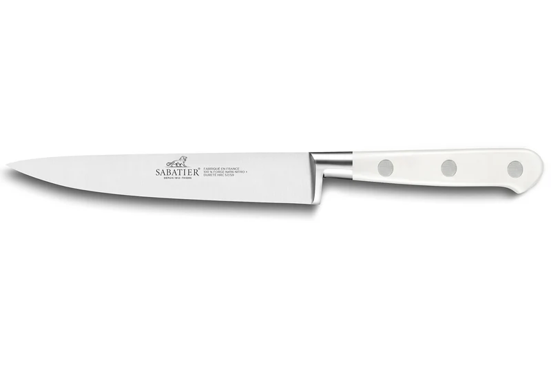 Couteau filet de sole flexible Sabatier Toque blanche 100% forgé 20cm
