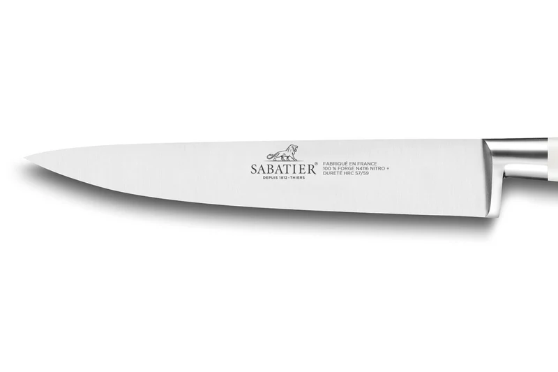 Couteau filet de sole flexible Sabatier Toque blanche 100% forgé 20cm