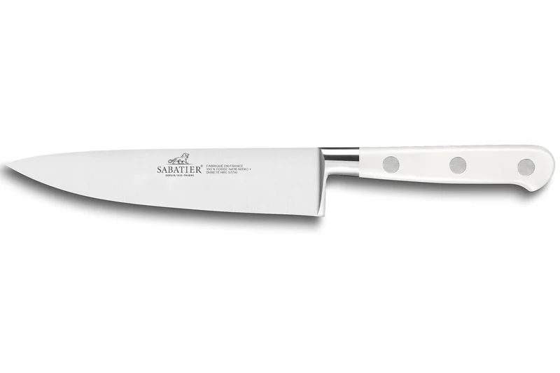 Couteau de chef Sabatier Toque blanche 100% forgé 15cm