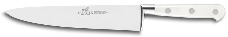 Couteau de chef Sabatier Toque blanche 100% forgé 20cm