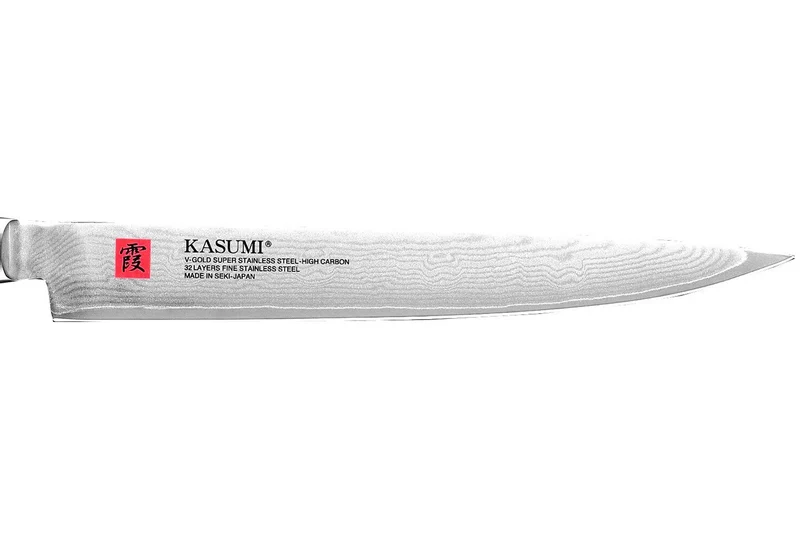 Couteau à découper japonais Kasumi Standard lame damas 24cm