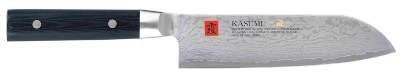 Couteau santoku japonais Kasumi Masterpiece damas haut de gamme 18cm