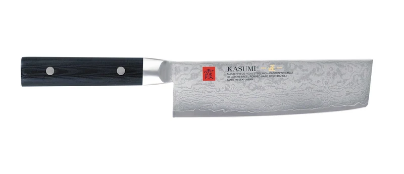 Couteau nakiri japonais Kasumi Masterpiece damas haut de gamme 17cm