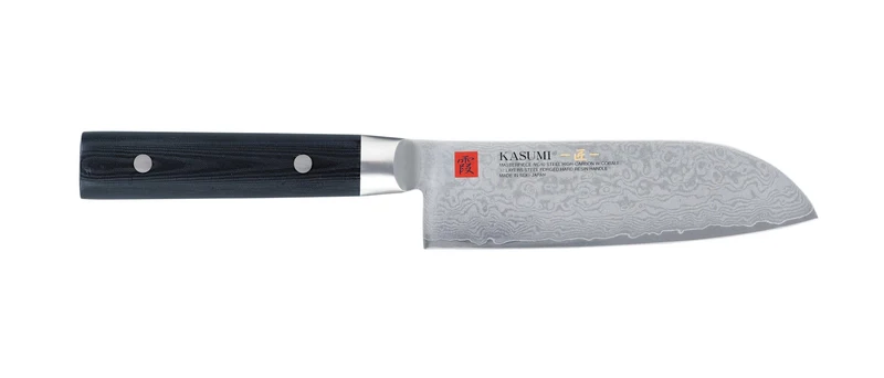 Couteau santoku japonais Kasumi Masterpiece damas haut de gamme 13cm