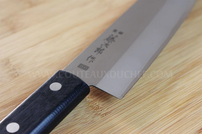 Couteau Santoku japonais Tojiro DP plein manche lame 17cm