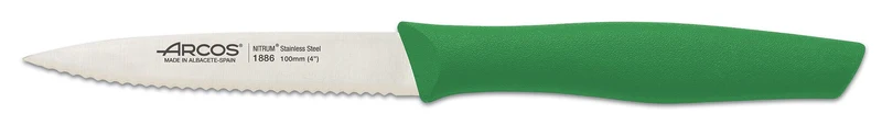 Set 3 couteaux à légumes Arcos Nova lames acier NITRUM manche vert