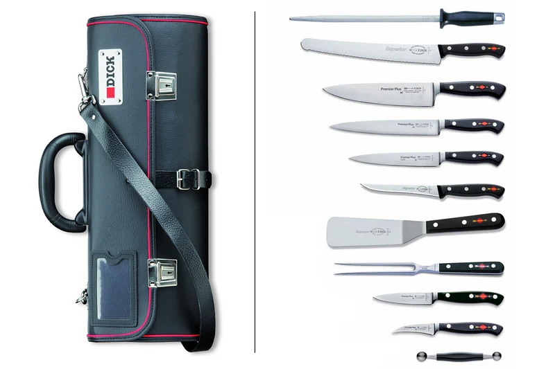 Trousse de chef simili-cuir DICK 11 pièces haut de gamme