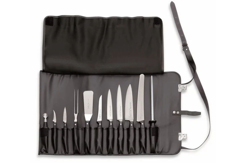 Trousse de chef simili-cuir DICK 11 pièces haut de gamme