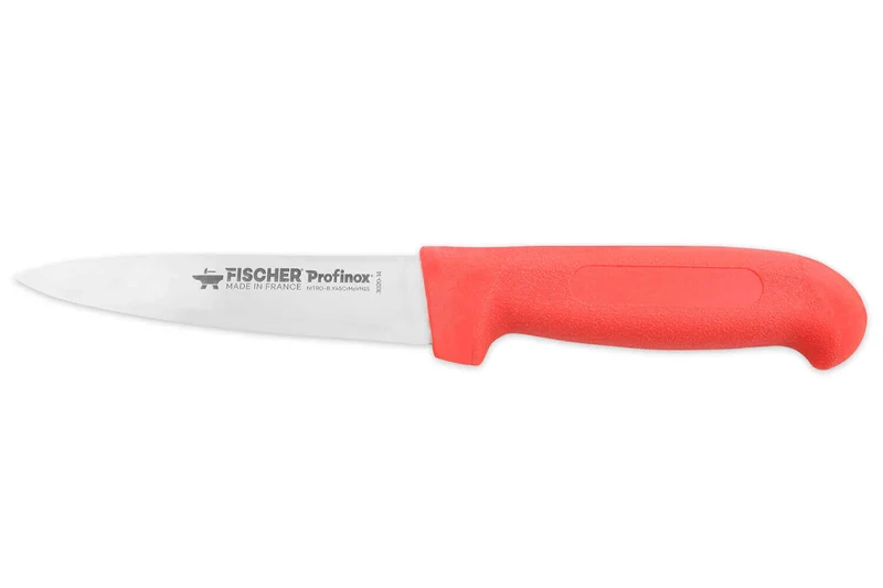 Set professionnel Fischer Profinox 4 couteaux acier inox spécial bouchers