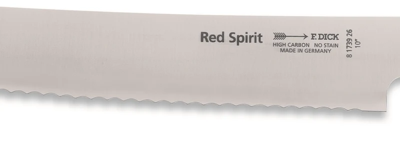 Couteau à pain DICK Red Spirit acier inoxydable 26cm manche rouge