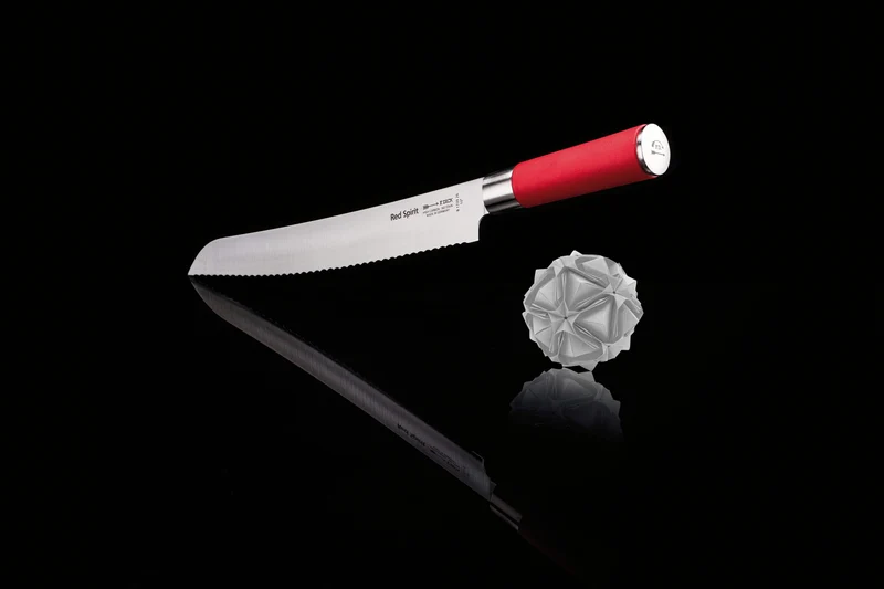 Couteau à pain DICK Red Spirit acier inoxydable 26cm manche rouge