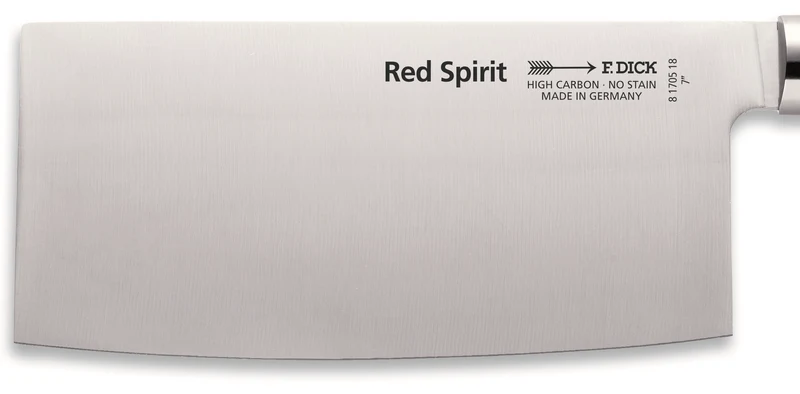 Couteau de chef chinois DICK Red Spirit acier inoxydable 18cm manche rouge