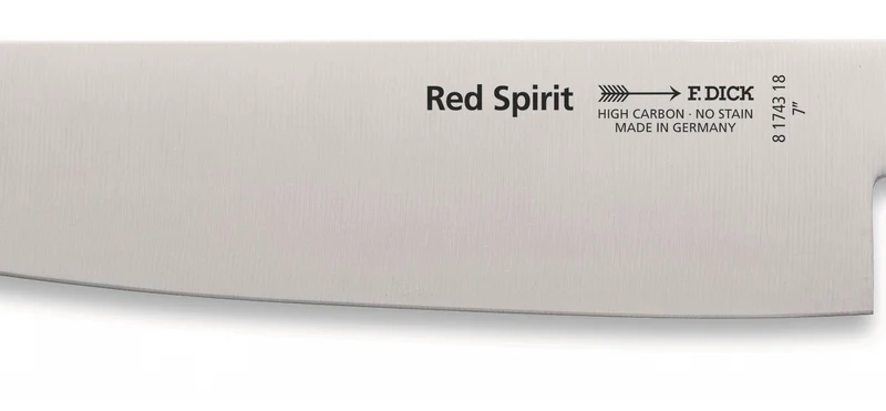 Couteau usuba DICK Red Spirit acier inoxydable 18cm manche rouge
