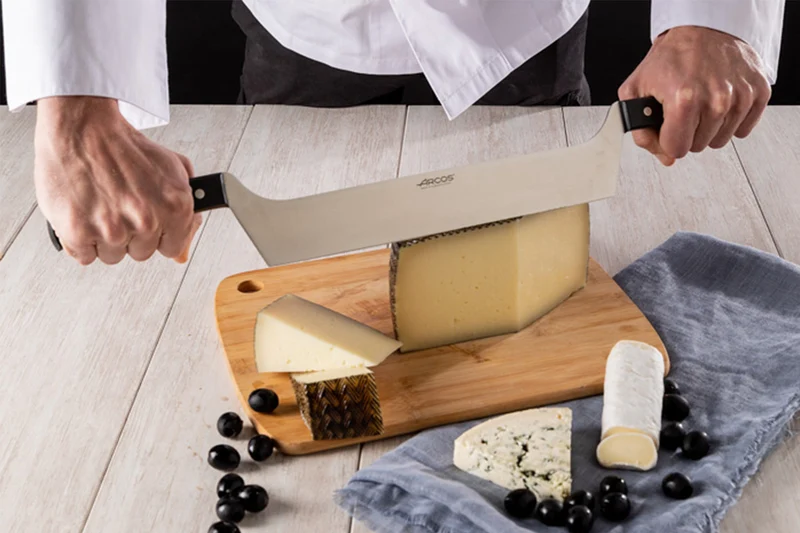 Couteau à fromage professionnel Arcos 2 manches lame 29cm acier NITRUM®