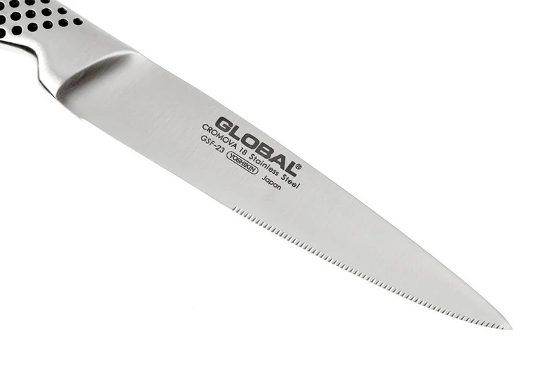Coffret de 4 couteaux à steak japonais Global GSF4023 lames crantées 11cm