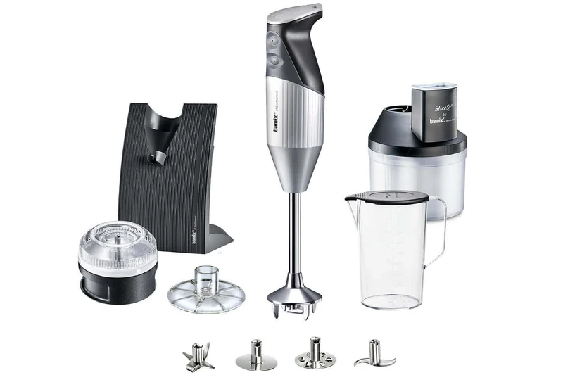Coffret Bamix SuperBox Argent - Bamix Swissline + SliceSy et accessoires