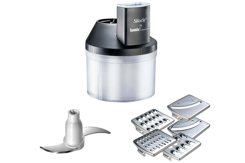 Coffret Bamix SuperBox Argent - Bamix Swissline + SliceSy et accessoires