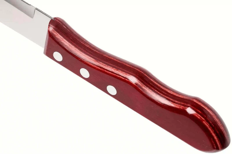 Set de 12 couteaux à steak Tramontina Jumbo lame 13cm manche rouge