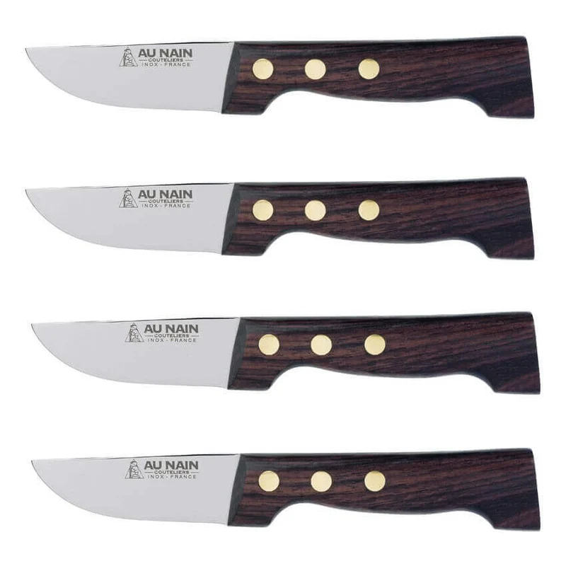 Coffret de 4 couteaux à steak le P'tit Boucher Au Nain fabrication française