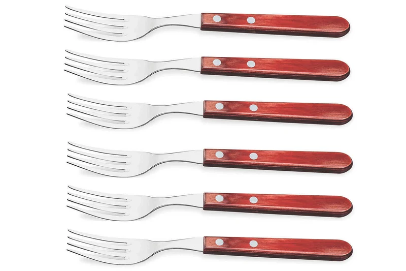 Coffret de 6 fourchettes Tramontina Jumbo coloris rouge