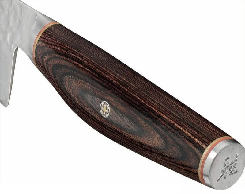Couteau à pain japonais Miyabi 6000MCT lame martelée 23cm + manche en Pakka